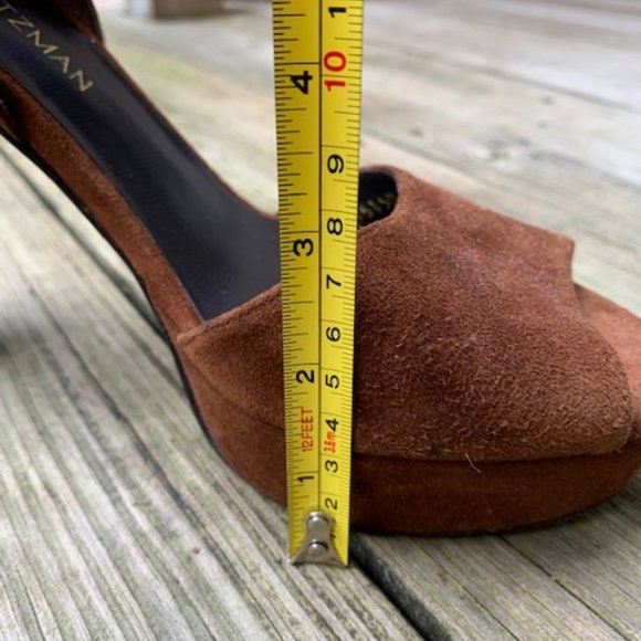 Never Worn! 🎉HP🎉Stuart Weitzman Hijinx Suede Platform Sandal - Picture 11 of 16